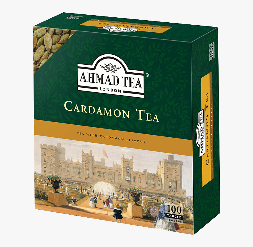 100 Tagged Teabags - Ahmad Tea Cardamom Tea, HD Png Download