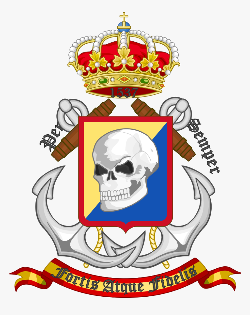 Clipart Transparent Library File Coat Of Arms The Spanish - Spanish Marine Infantry, HD Png Download