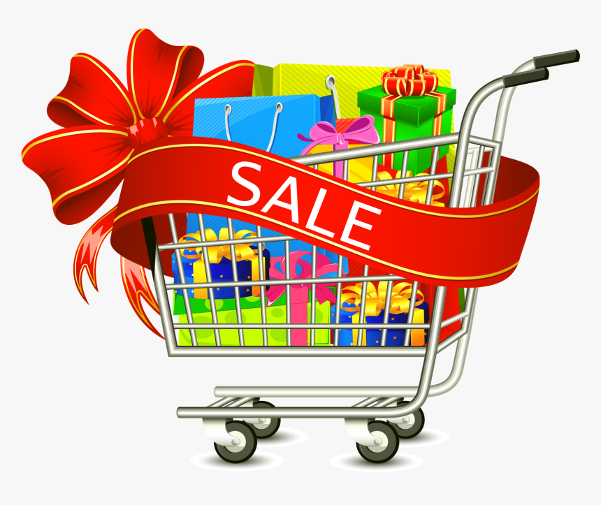Discount Clipart Shopping Cart - Online Shopping Cart Png, Transparent Png
