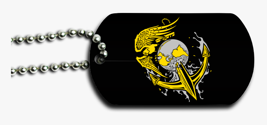 Marine Corps Dog Tag Front - Chain, HD Png Download
