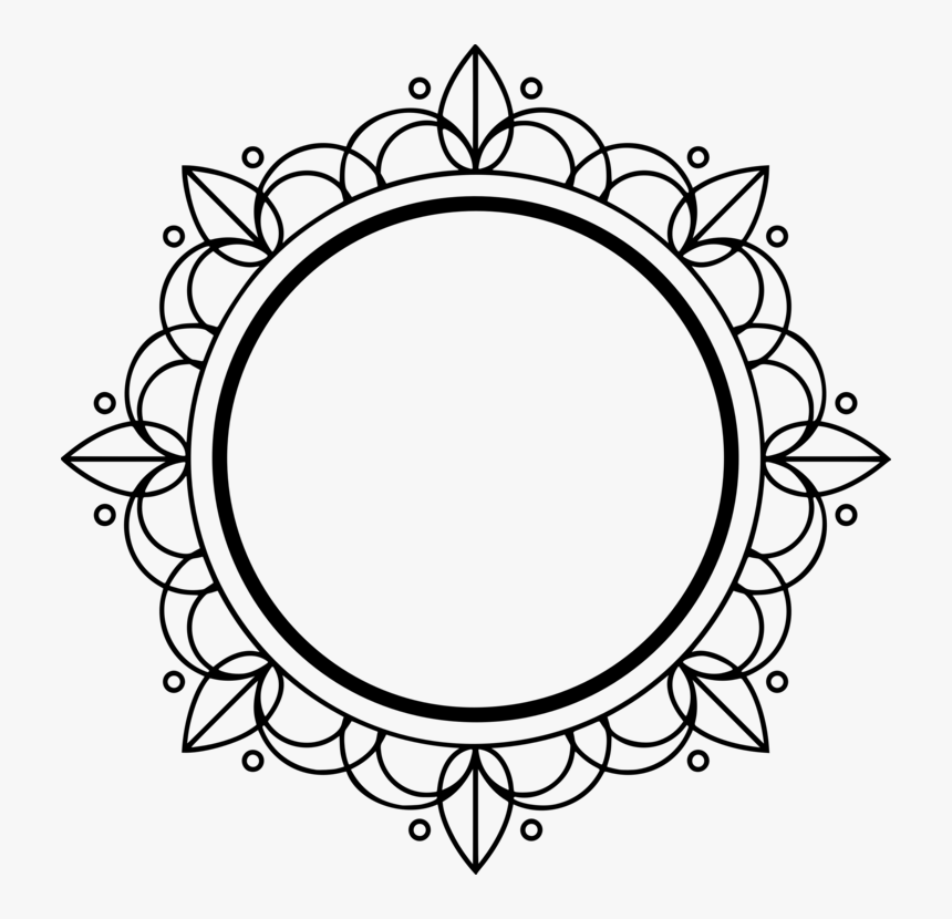 Picture Frame,line Art,plant, HD Png Download