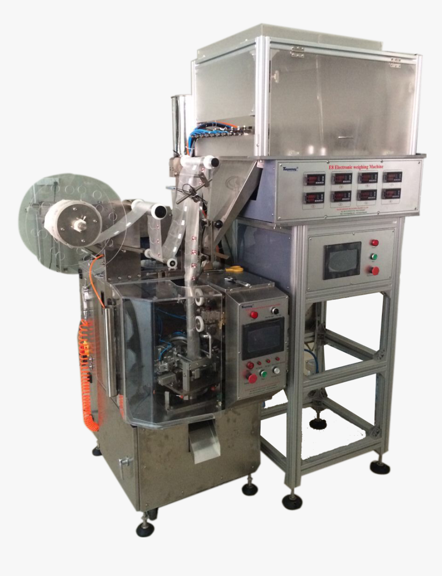 Dxdct-ev8 Double Systems Pyramid Tea Bag Packing Machine - Planer, HD Png Download