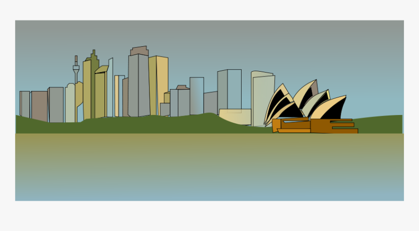 Sydney Skyline Clipart - Clip Art, HD Png Download