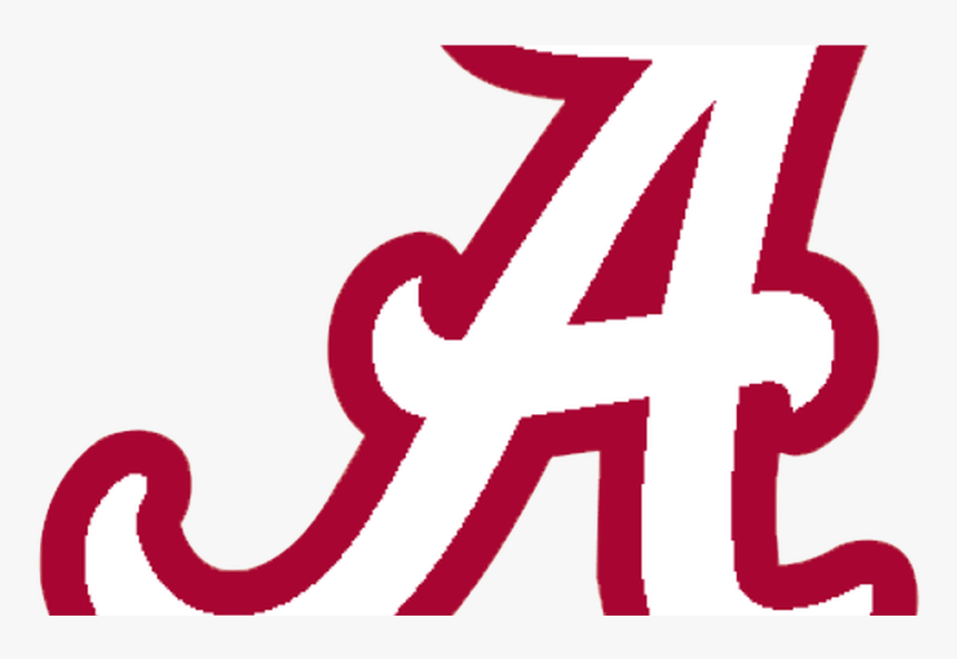 Logo University Of Alabama Crimson Tide White A Red - Alabama Crimson Tide, HD Png Download