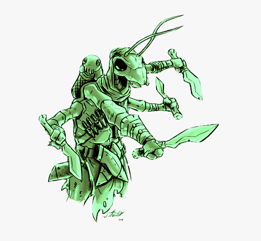 Thri Kreen Character Art, HD Png Download