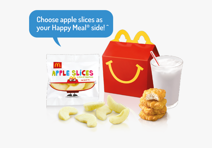 Chicken Mcnuggets® 4pc Happy Meal® - Mcdonald Happy Meal Apple Slices, HD Png Download