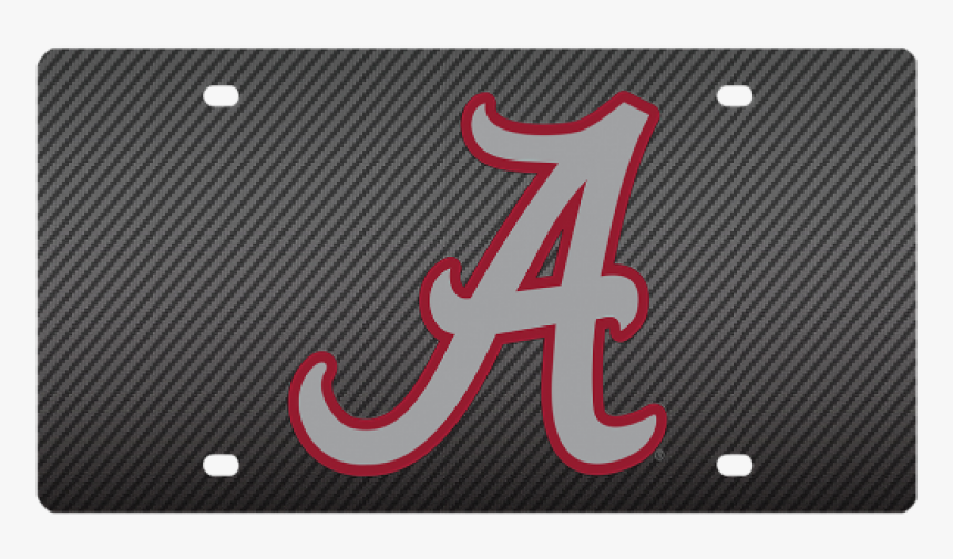 University Of Alabama Crimson Tide Carbon Fiber License - Emblem, HD Png Download