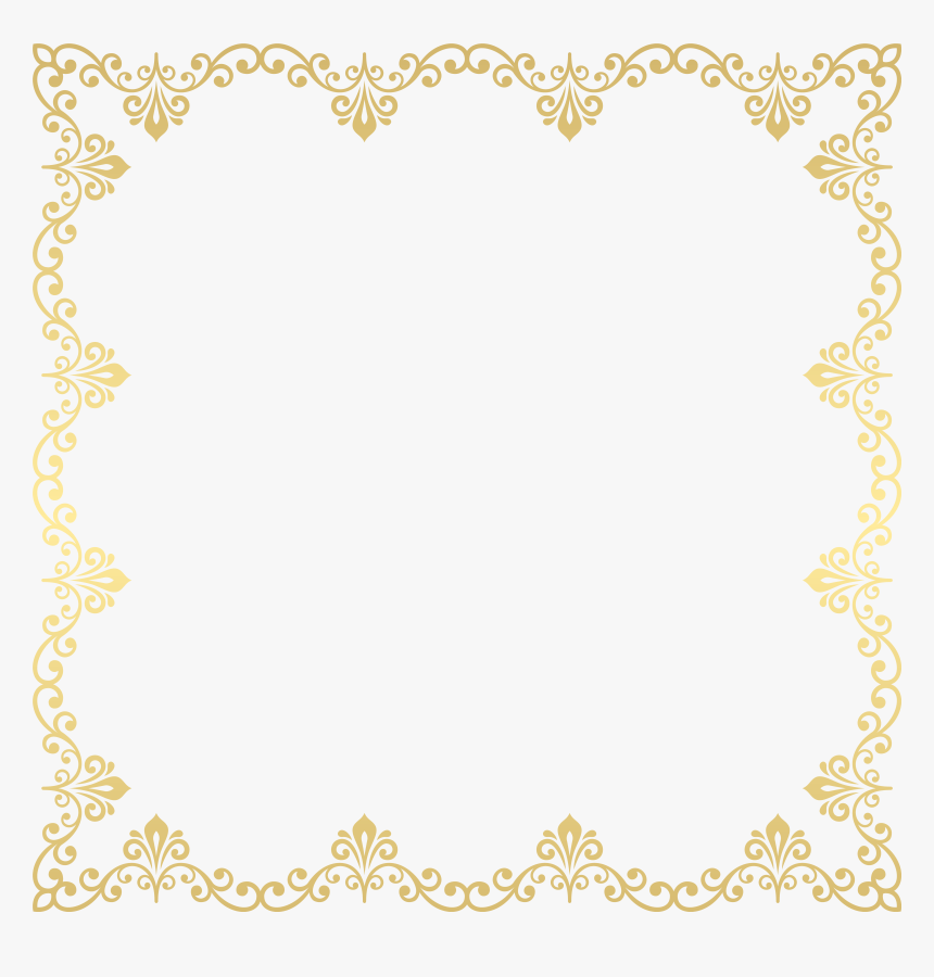 Frame Deco Gold Clip Art Png Image , Transparent Cartoons, Png Download