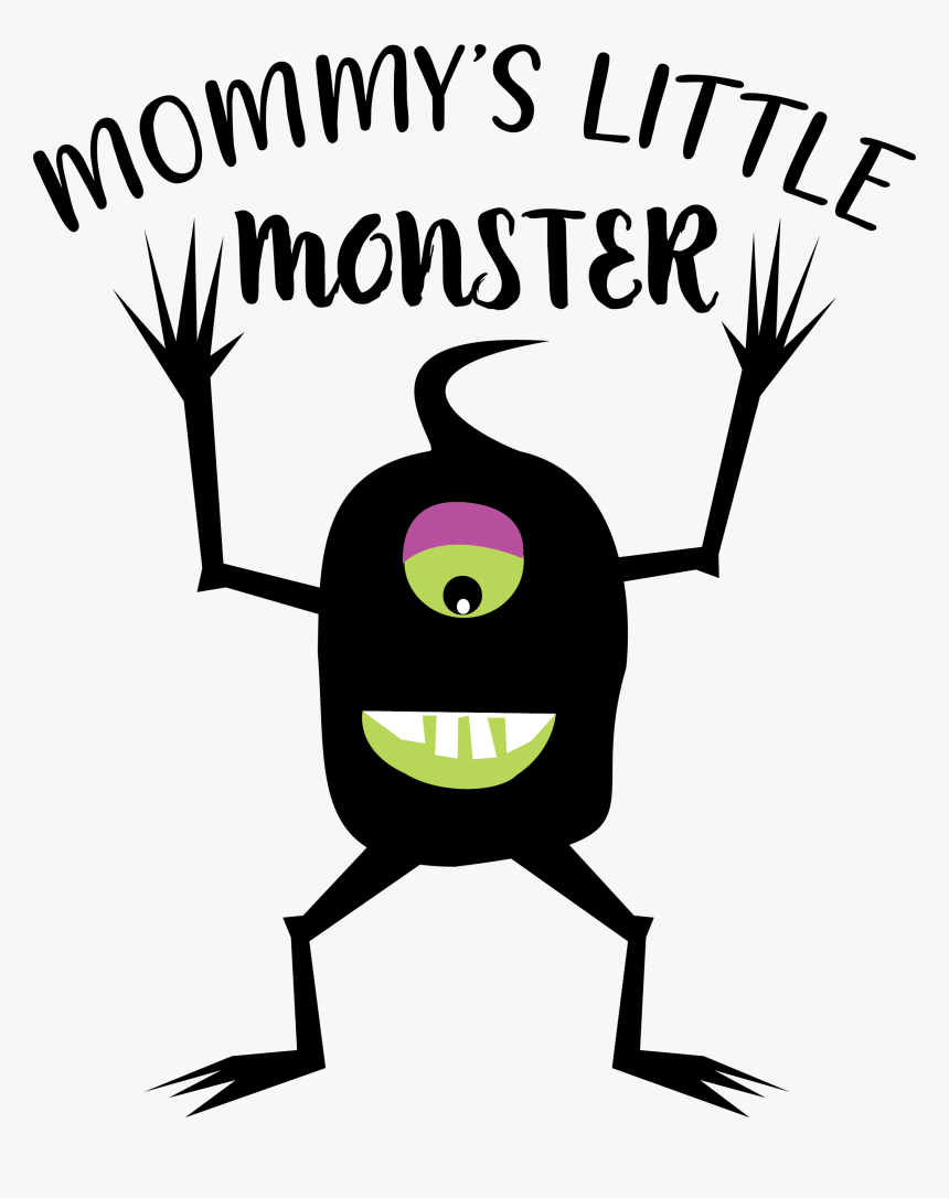 Mommy S Little Monster Fall Halloween Graphic Example - Illustration, HD Png Download