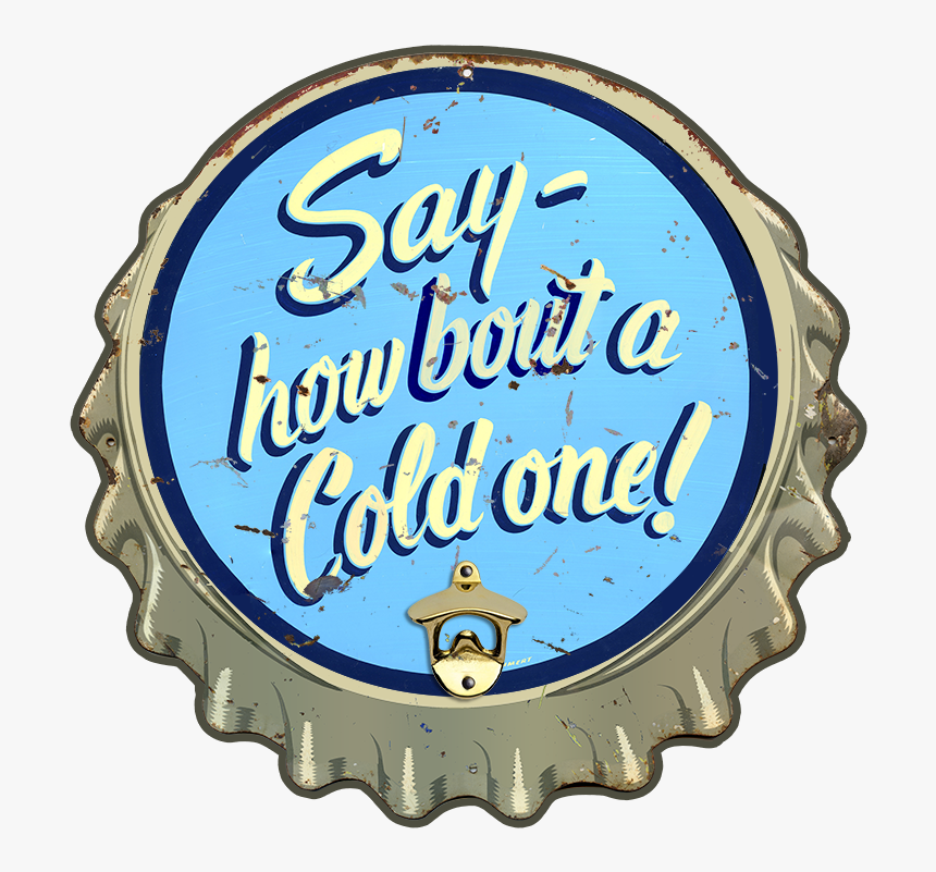 These Vintage Art Replicas Of Bottle Caps Feature A - Awesome Face, HD Png Download