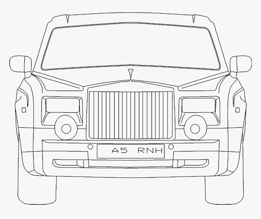 Car B843d View 
 Class Mw 100 Mh 100 Pol Align Vertical - Autocad Design Car Parking, HD Png Download