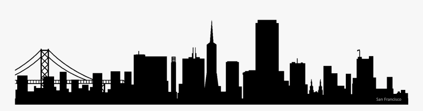 Clip Art Silhouette Png For - San Francisco Skyline Png, Transparent Png