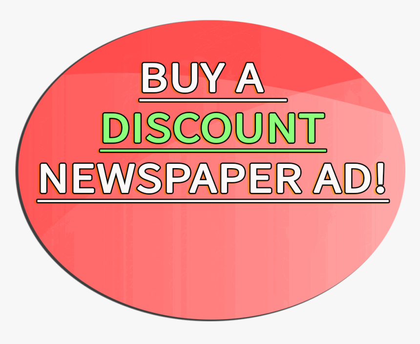 Buy Newspaper Discount Ad Button - Circle, HD Png Download