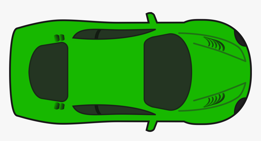 Clipart Car Green - Car Clipart Top View, HD Png Download
