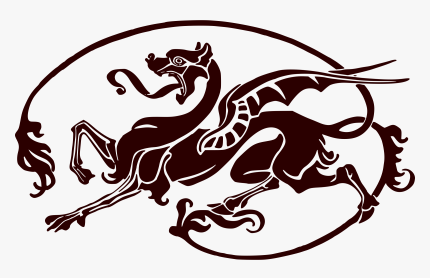 Art Nouveau Dragon Clip Arts - Art Nouveau Free Clip Art, HD Png Download