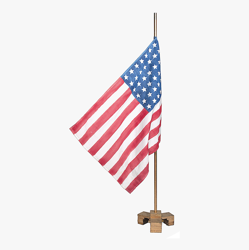 Us Flag On A Wooden Stand - Flag Of The United States, HD Png Download