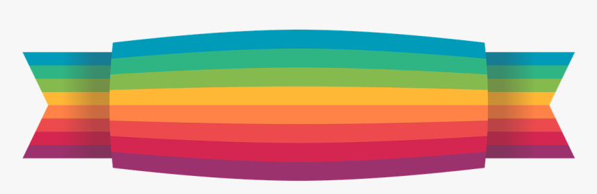 Ribbon, Colorful, Rainbow, Design - Rainbow Ribbon Png, Transparent Png