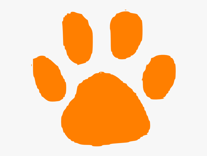 Animal Foot Print Clipart - Lime Green Paw Print, HD Png Download