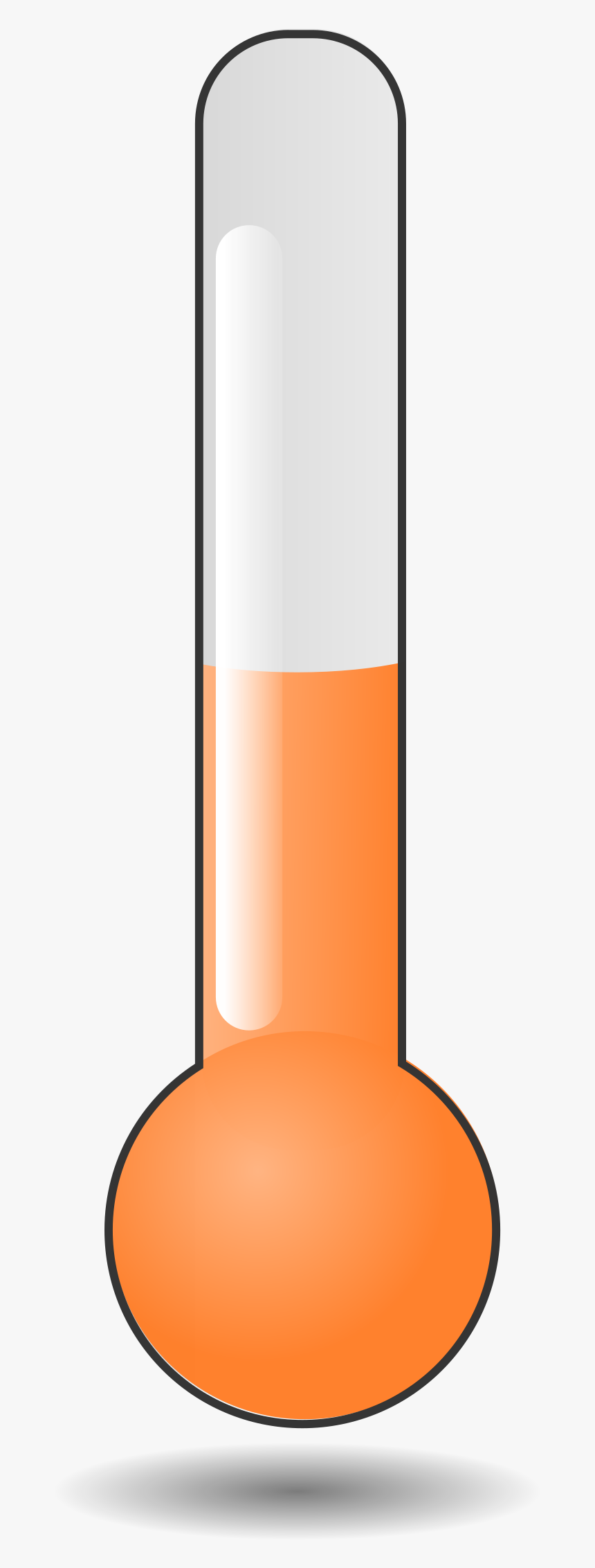 Transparent Darth Vader Clipart - Orange Thermometer Clipart, HD Png Download