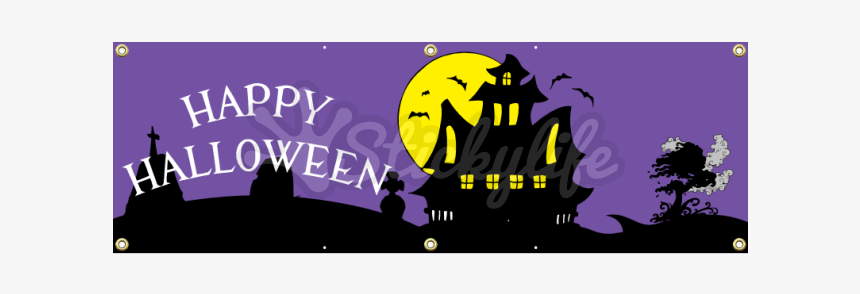 Halloween Vinyl Banner - Graphic Design, HD Png Download