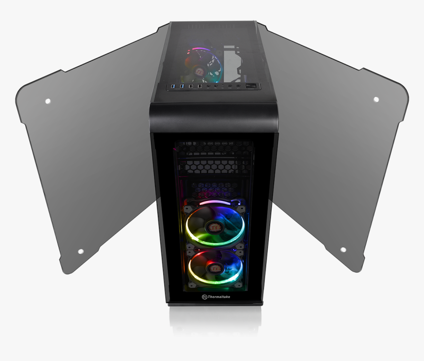 Thermaltake View 32 Tg Rgb Gif , Transparent Cartoons - Computer Case, HD Png Download