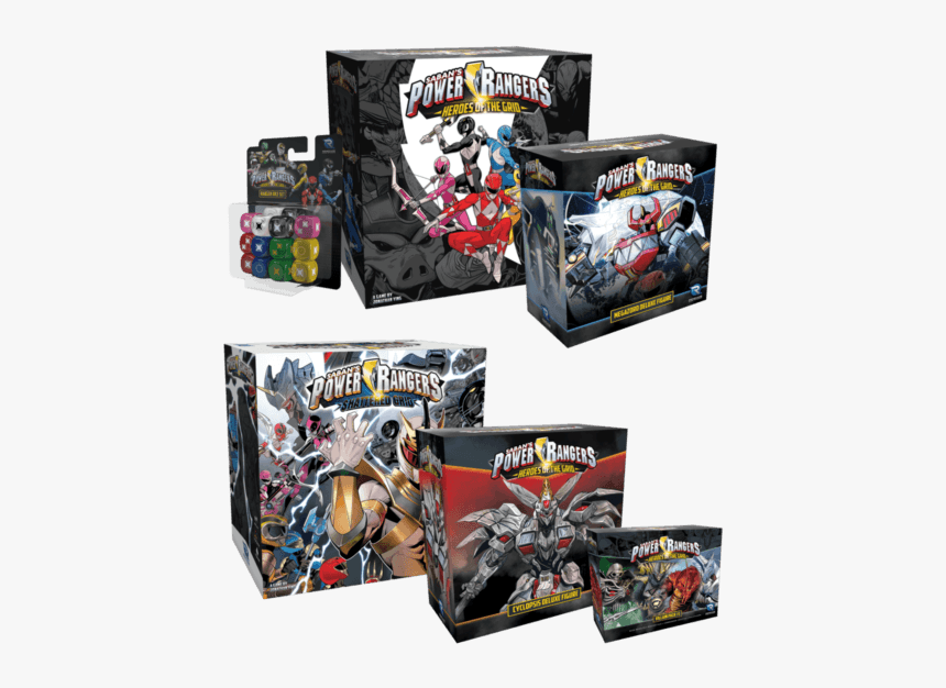 Power Rangers Heroes Of The Grid Starter Bundle - Renegade Game Studios Power Rangers Heroes, HD Png Download