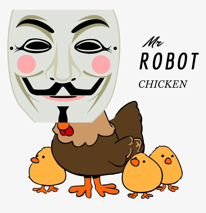Mr Robot Png , Png Download - Chicken And Chicks Clipart, Transparent Png