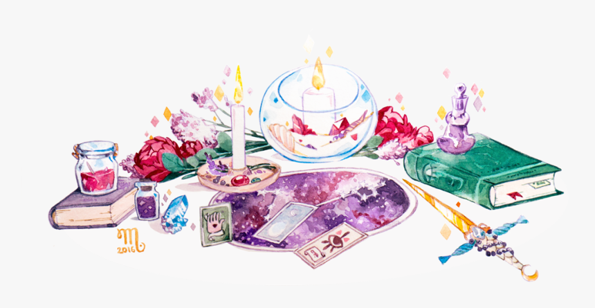Mashiiro Is Creating Watercolor Illustrations And Sketches - Witchy Art Challenge Day 2, HD Png Download