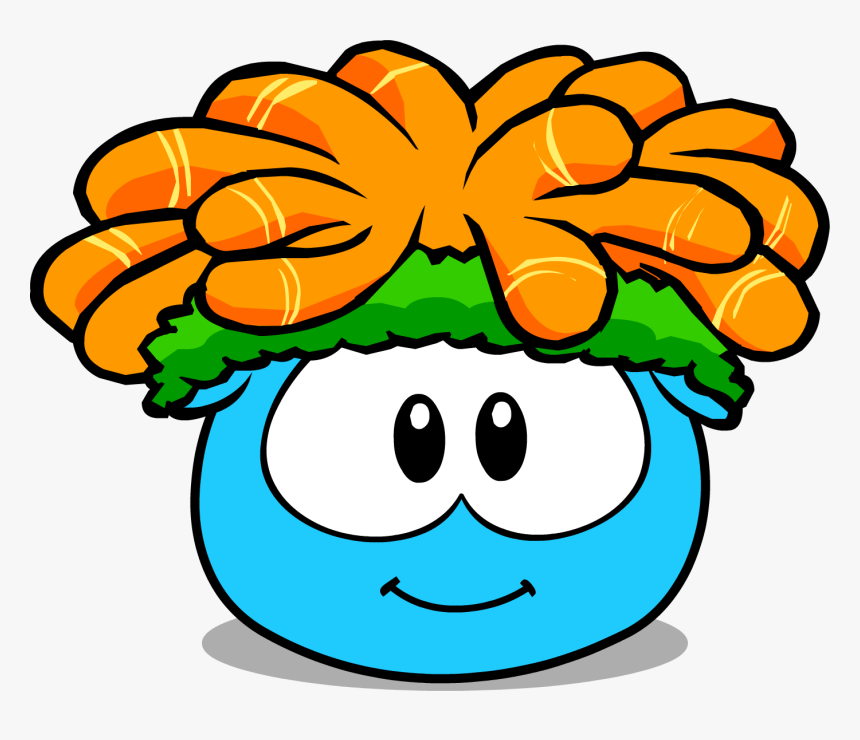 The Workout Curl In Puffle Interface - Club Penguin Puffle Azul, HD Png Download