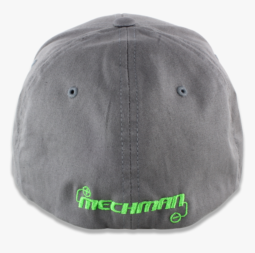 Mechman Embroidered Gray Flexfit Fitted Hat -curved - Baseball Cap, HD Png Download