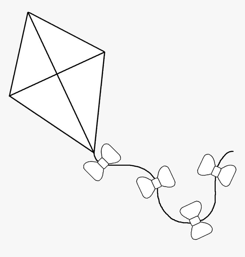 Kite Clipart Black And White