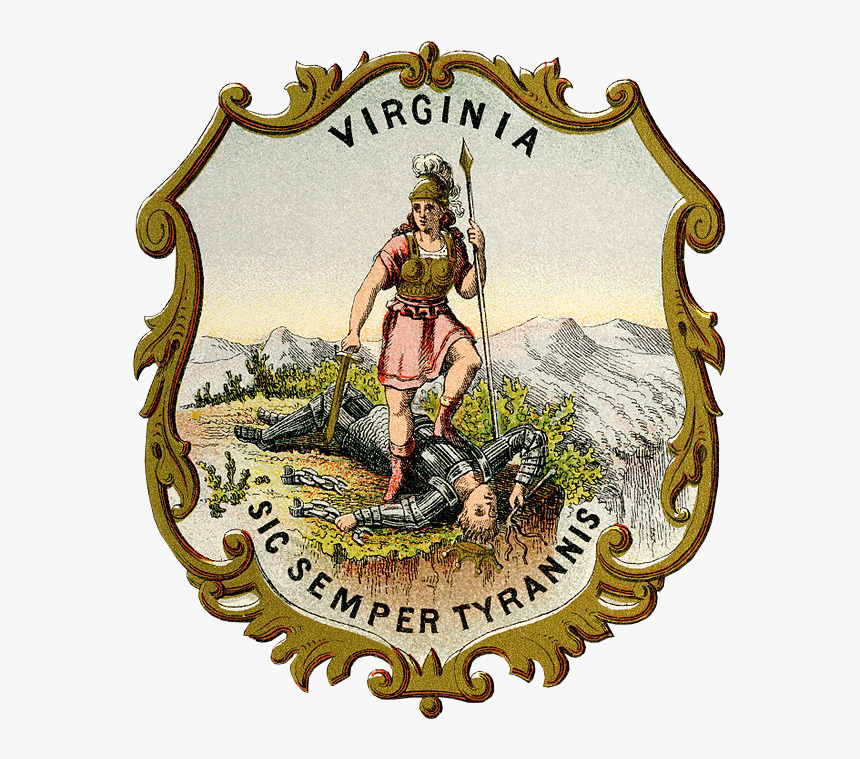 Virginia State Coat Of Arms Transparency - Seal Of Virginia, HD Png Download