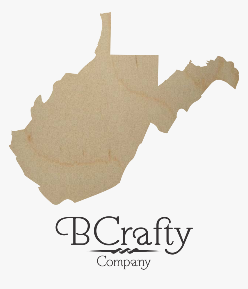 Wooden West Virginia State Shape Cutout - Blue West Virginia Map, HD Png Download