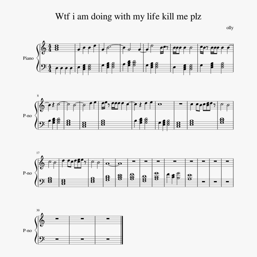 Blowin In The Wind Score, HD Png Download