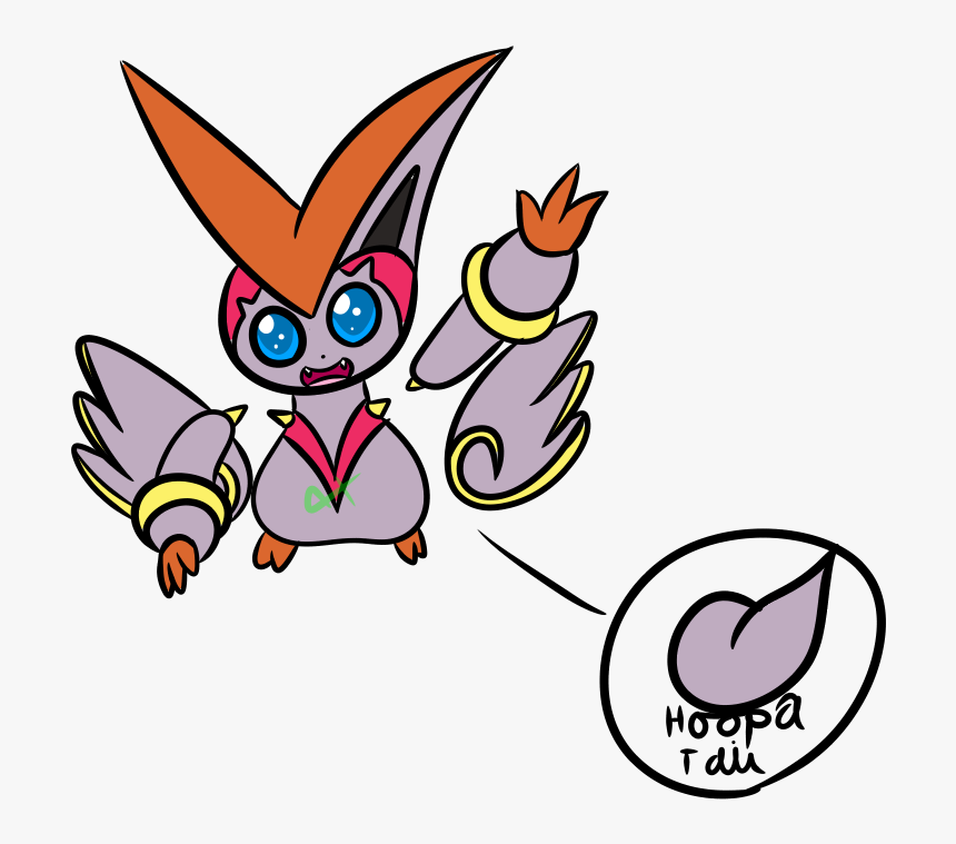 Angel The Victini X Hoopa Fusion Hybrid - Victini X Hoopa, HD Png Download