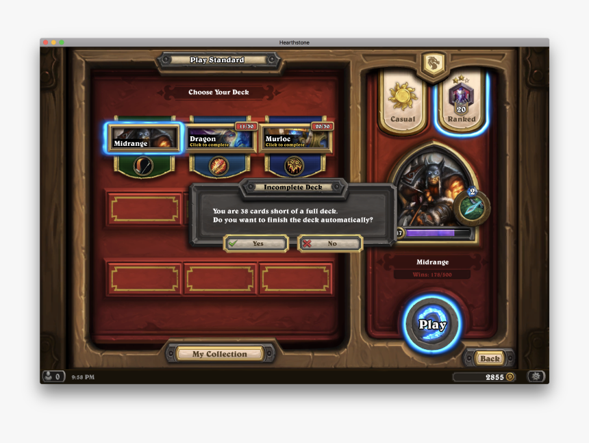 Hearthstone Warrior 1000 Win, HD Png Download