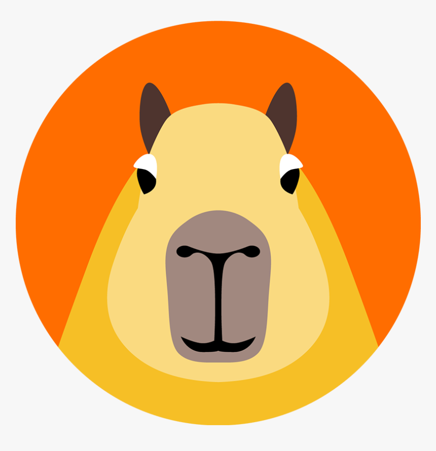 Capybara Branding Logo Illustration - Capybara Logo, HD Png Download