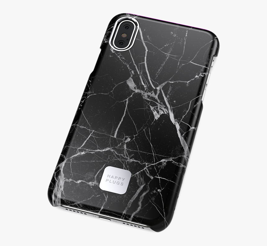 Iphone X Case Black Marble - Happy Plugs Marble Case, HD Png Download