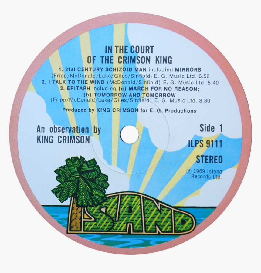 Ilps 9111 King Crimson Label2 - Traffic Shoot Out At The Fantasy Factory, HD Png Download