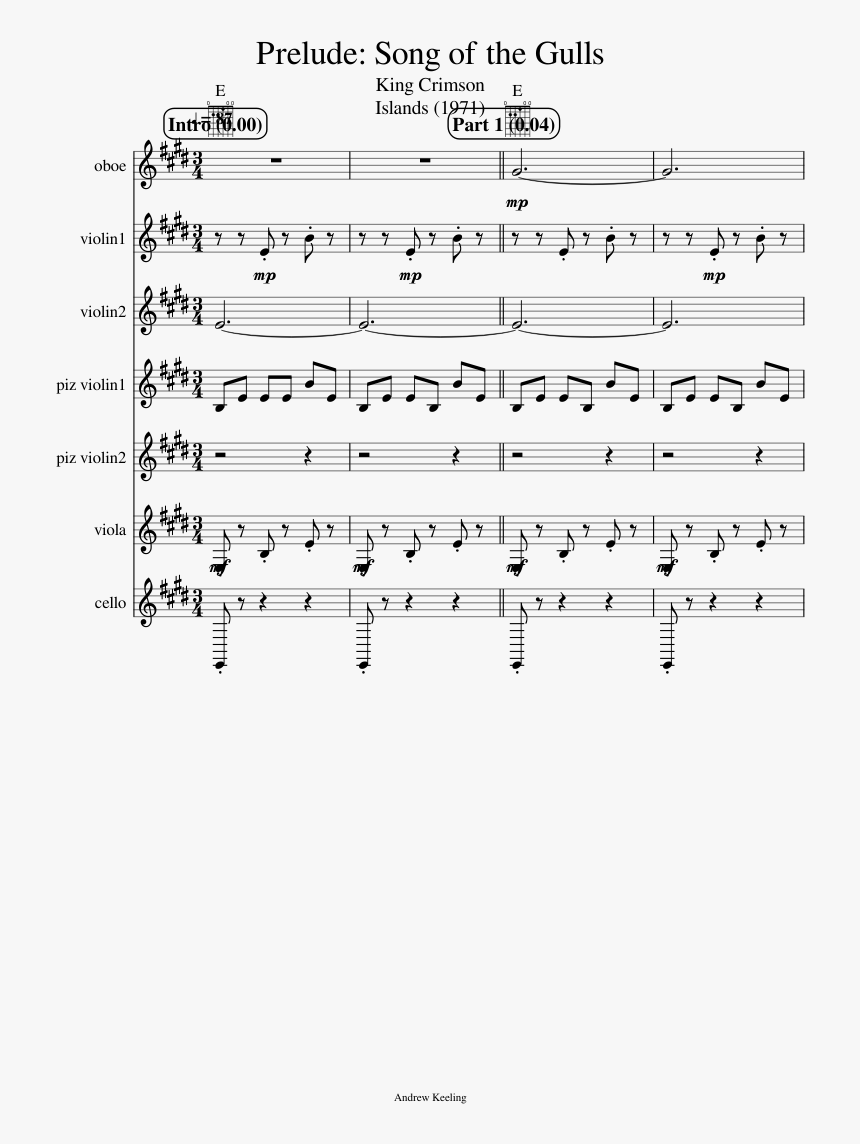 Prelude Song Of The Gulls Slide, Image - Sims 4 Theme Sheet Music, HD Png Download