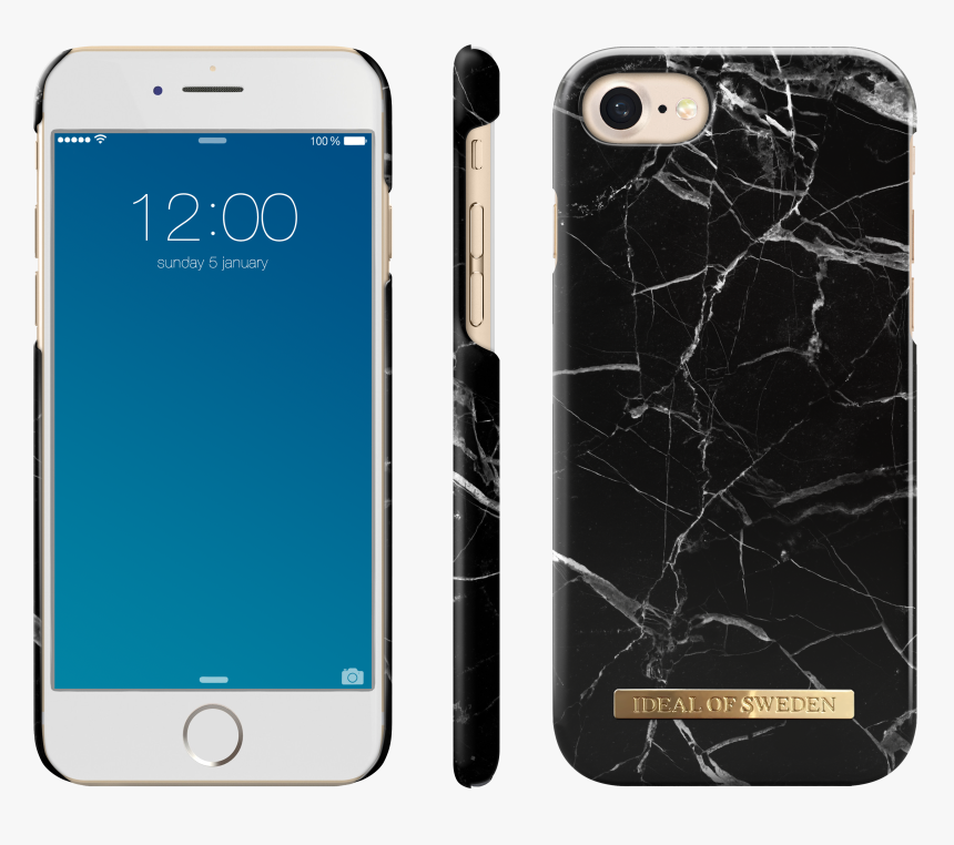 Ideal Of Sweden Black Marble Iphone 7, HD Png Download