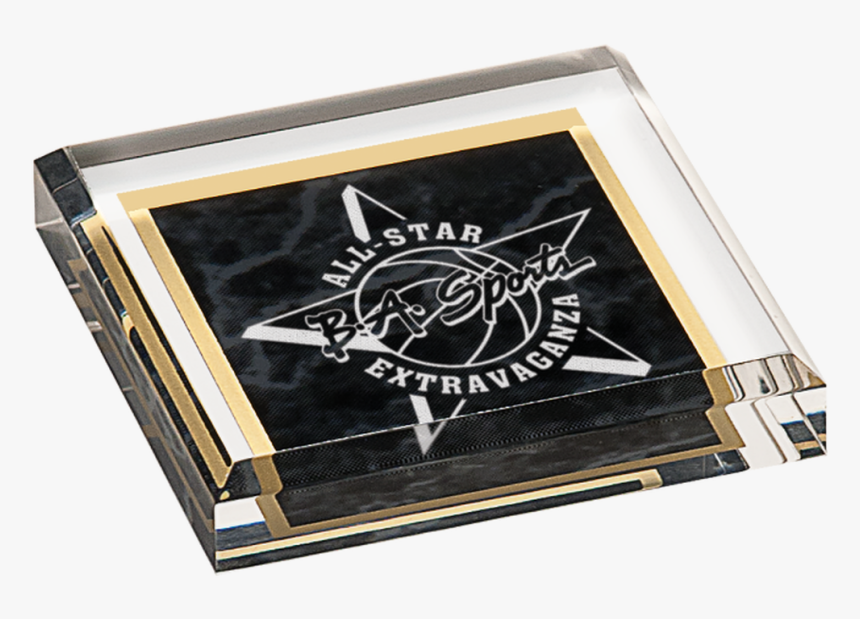 Black Marble Acrylic Paperweight - Marble, HD Png Download