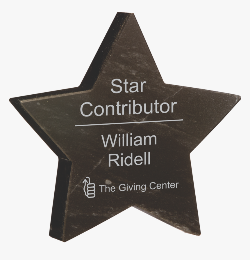 Black Marble Star Paperweight - Guardian Indonesia, HD Png Download