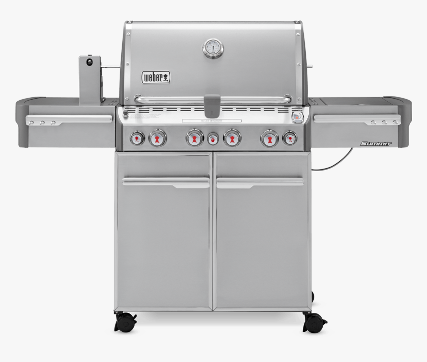 Summit® S-470 Gas Grill View - Weber Stainless Steel Bbq, HD Png Download