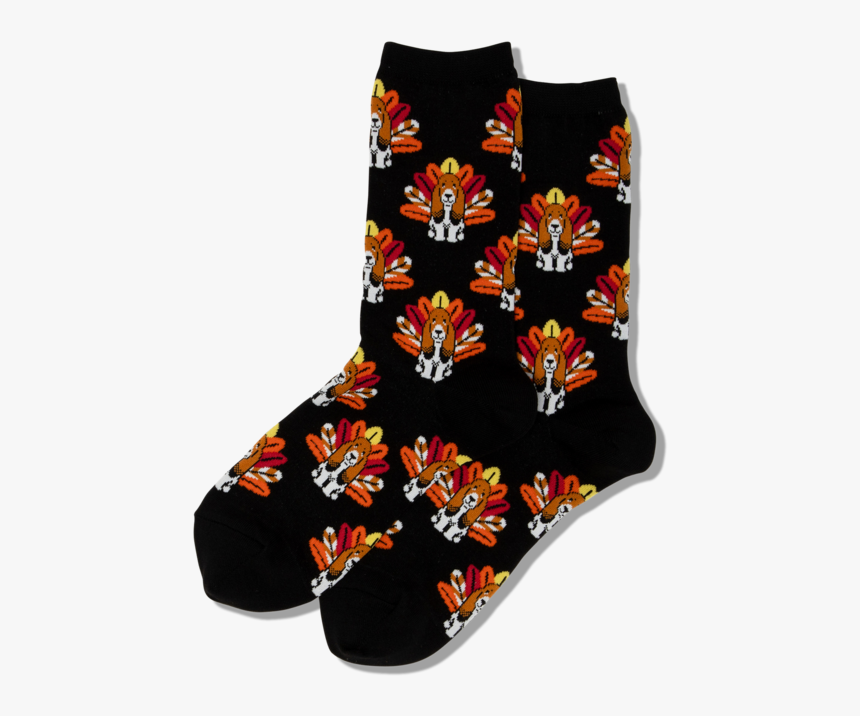 Women S Turkey Dog Crew Socks 
 Class Slick Lazy Image - Hotsox, HD Png Download