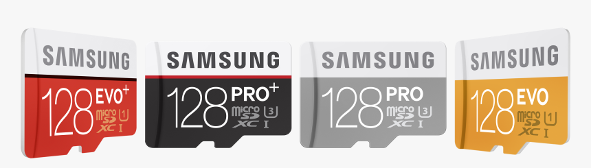 3) 128gb Micro Sdxc All Line-up - Micro Sd Samsung 128gb, HD Png Download