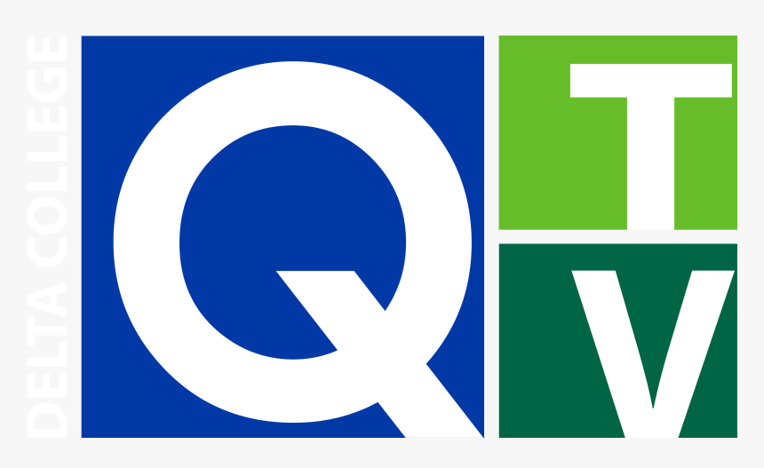 Q-tv Logo With Delta College Name In White - Q Name, HD Png Download