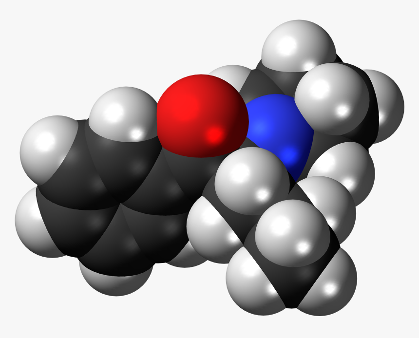 Alpha-pvp Molecule Spacefill - Illustration, HD Png Download