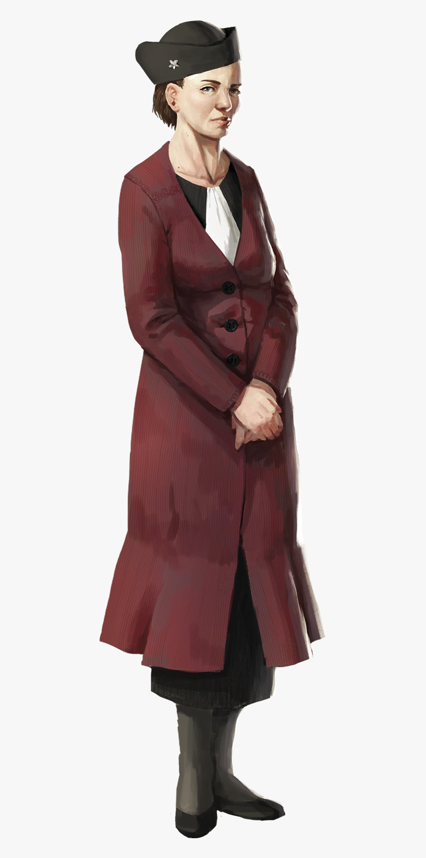 Character St Elias Elena Hover Copy - Overcoat, HD Png Download