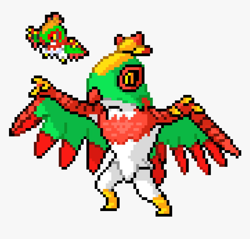 Hawlucha Pixel Art, HD Png Download